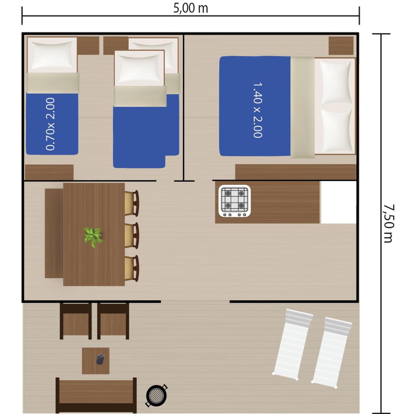 Mugeba Easyatent Safari Tent Bijela Uvala חדר תמונה